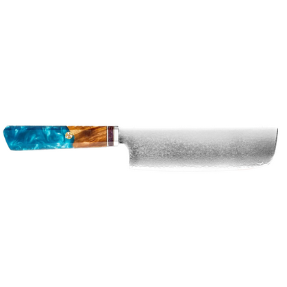 Blue Wave Resin Handle