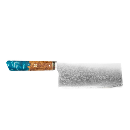 Blue Wave Resin Handle