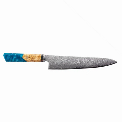 Blue Wave Resin Handle